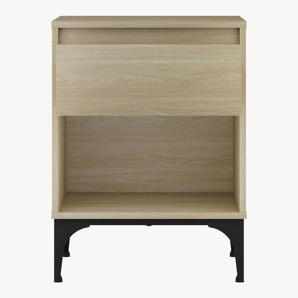 Mesa auxiliar Kistiandi con cajón MDF 62x46x40cm [en.casa]