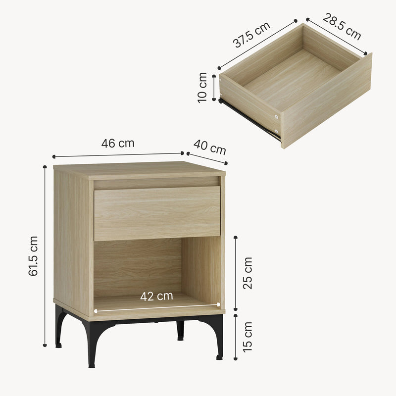 Målskitse Kistiandi sidebord [en.casa]