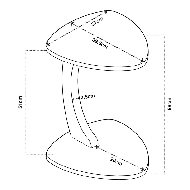 Målskitse Klinerg sidebord [en.casa]