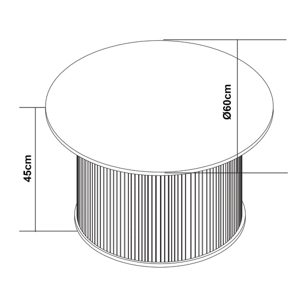 Sidebord Ledepid natur [en.casa]