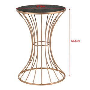  [en.casa] Sofabord - 55,5x37,5cm - metal/MDF - i forskellige farver