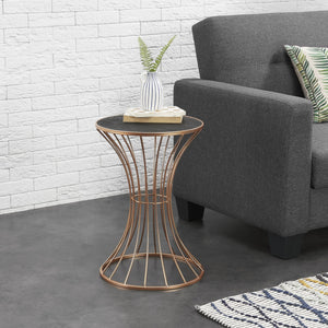  [en.casa] Sofabord - 55,5x37,5cm - metal/MDF - i forskellige farver
