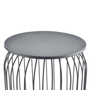  [en.casa] Sofabord - sengebord sæt - 3 stk. - aftagelig bordplade / bakke - metal - i forskellige farver
