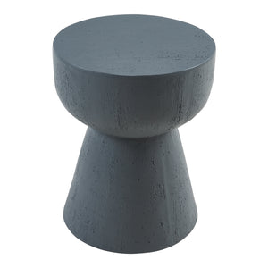 Mesa auxiliar Oulvepijanse redonda hormigón 51xØ40 cm [en.casa]