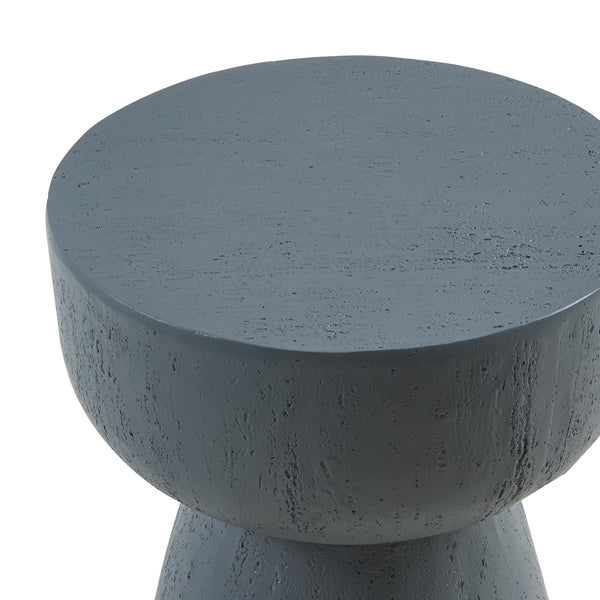 Mesa auxiliar Oulvepijanse redonda hormigón 51xØ40 cm [en.casa]