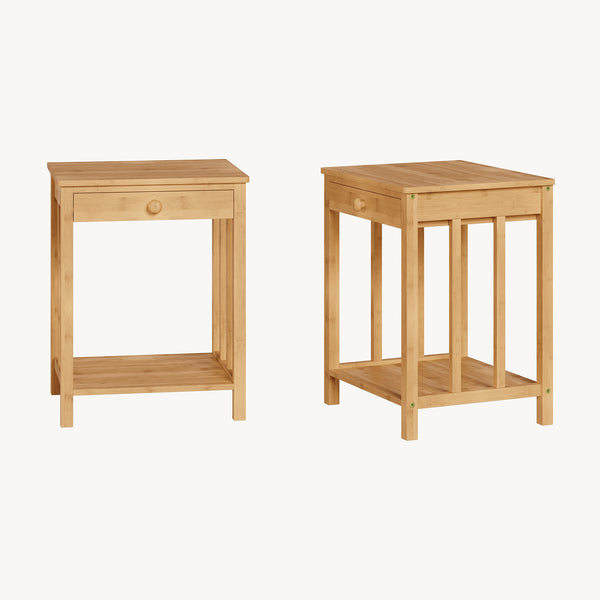 Sidebord Ranua Bambus Natur [en.casa]