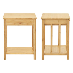 Sidebord Ranua Bambus Natur [en.casa]
