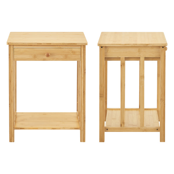 Sidebord Ranua Bambus Natur [en.casa]