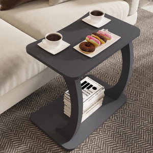 Stattela C-formet sidebord 59x35x56 cm [en.casa]