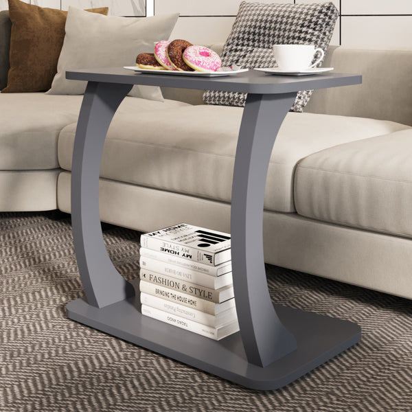 Stattela C-formet sidebord 59x35x56 cm [en.casa]