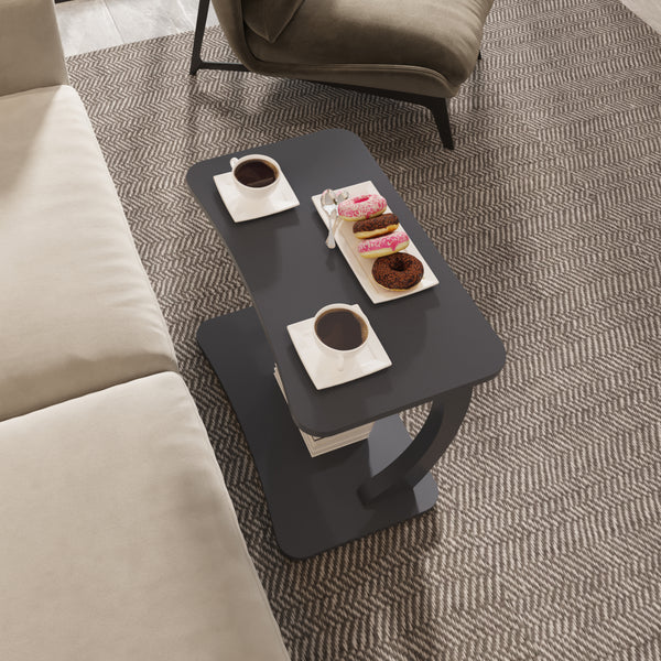 Stattela C-formet sidebord 59x35x56 cm [en.casa]