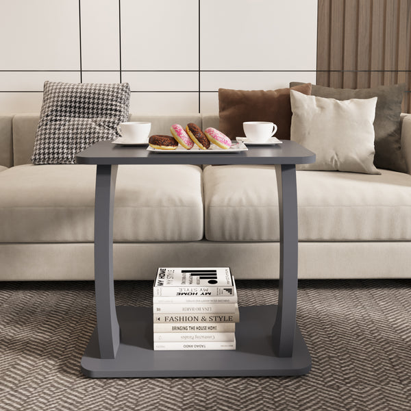 Stattela C-formet sidebord 59x35x56 cm [en.casa]