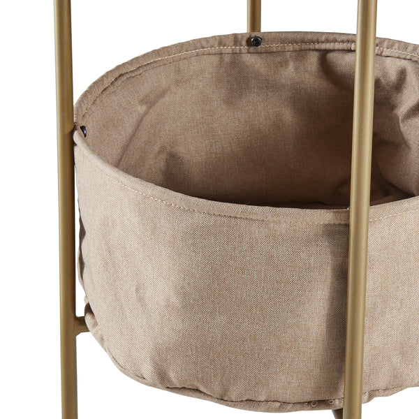 Mesa auxiliar Suonenjoki metal/aglomerado 59 x Ø 47cm varios colores [en.casa]