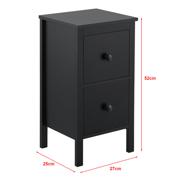 Sidebord Urjala Sort [en.casa]
