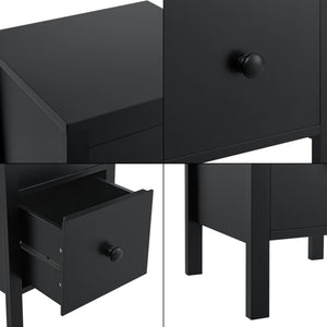 Sidebord Urjala Sort [en.casa]