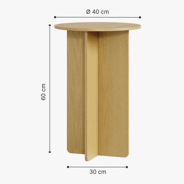 Sidebord Vappevn 60xØ40 cm [en.casa]