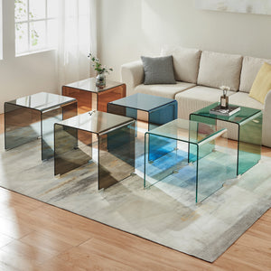 Sidebord Varlofrek Glas 50x50x50 cm [en.casa]