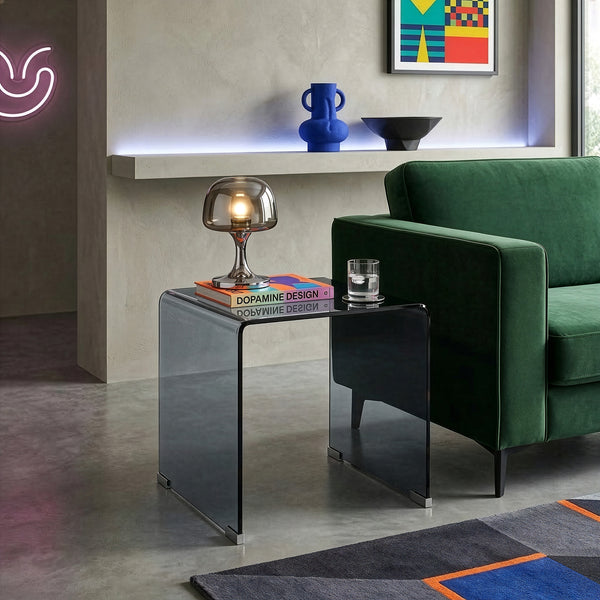 Sidebord Varlofrek Glas 50x50x50 cm [en.casa]