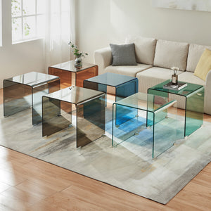 Sidebord Varlofrek Glas 50x50x50 cm [en.casa]