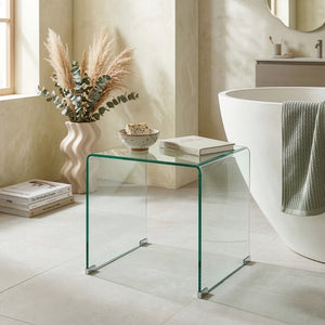 Sidebord Varlofrek Glas 50x50x50 cm [en.casa]