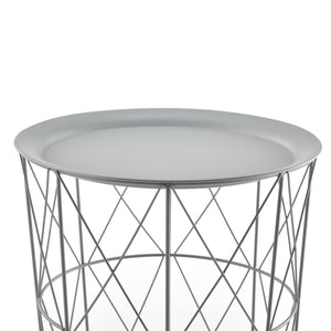  [en.casa] Sofabord - sengebord sæt - 3 stk. - aftagelig bordplade / bakke - metal - i forskellige farver