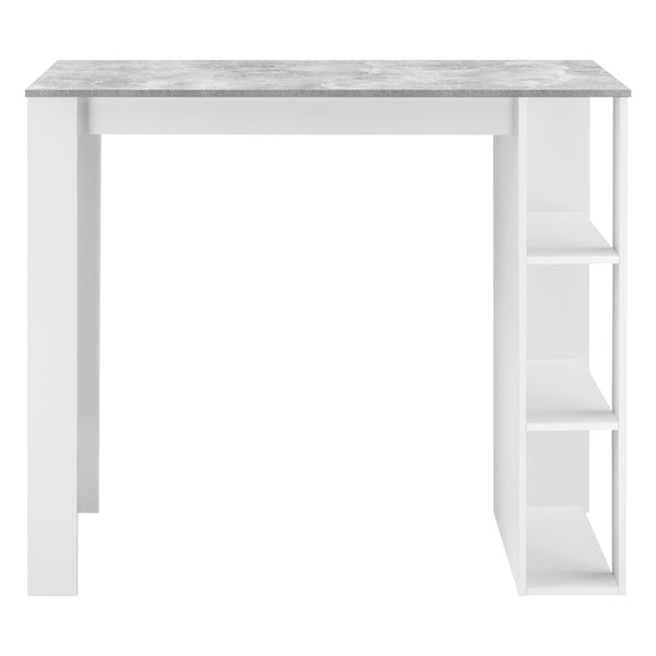 Barbord Danderyd 120x60x106 cm med 3 opbevaringsrum [en.casa]