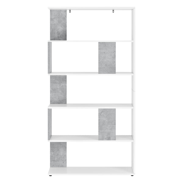 Bogreol Aneby 159x80x24cm med 5 hylder i forskellige farver farver [en.casa]