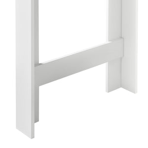 Barbord Danderyd 120x60x106 cm med 3 opbevaringsrum [en.casa]