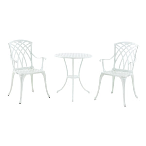 Bistrosæt Vena 3-delt i støbt aluminium [casa.pro].