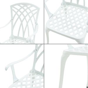 Bistrosæt Vena 3-delt i støbt aluminium [casa.pro].