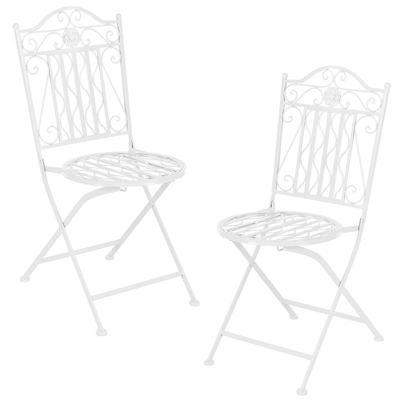 Målskitse Bistrosæt Biella 3-delt foldbart metal [en.casa].