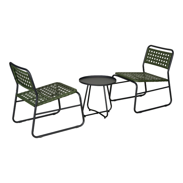 Bistrosæt Brienza 3-delt polyrattan [casa.pro].