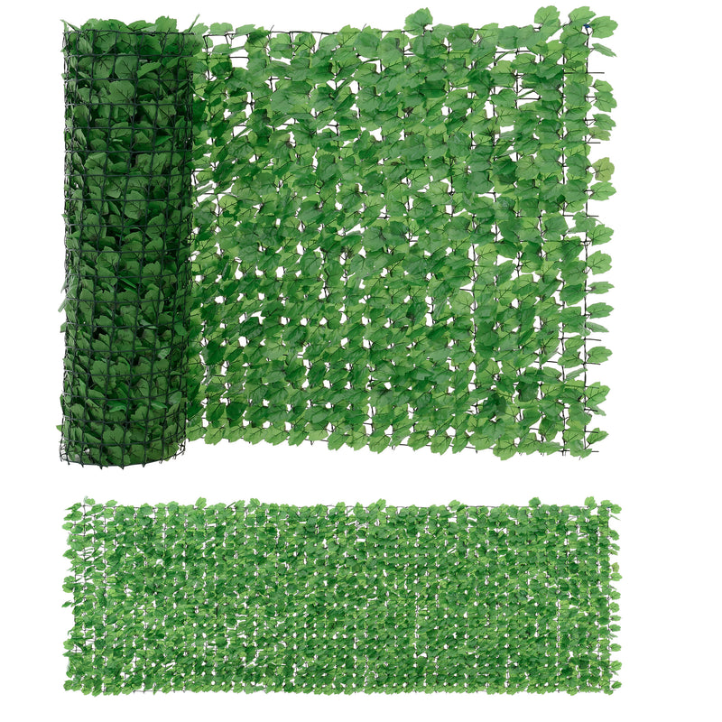 Målskitse  [neu.haus]® Trådhegn - trådnæt med plastik blade - jerntråd - i forskellige størrelser