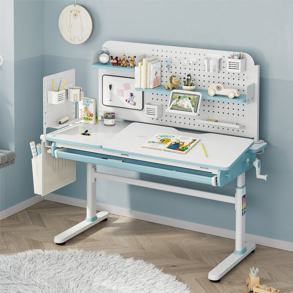 Clamp-on desk organiser Sauda 114x68 cm stål [en.casa]