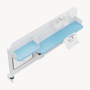 Clamp-on desk organiser Sauda 114x68 cm stål [en.casa]