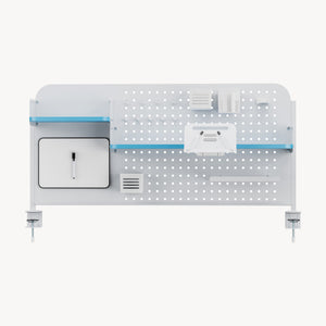 Clamp-on desk organiser Sauda 114x68 cm stål [en.casa]
