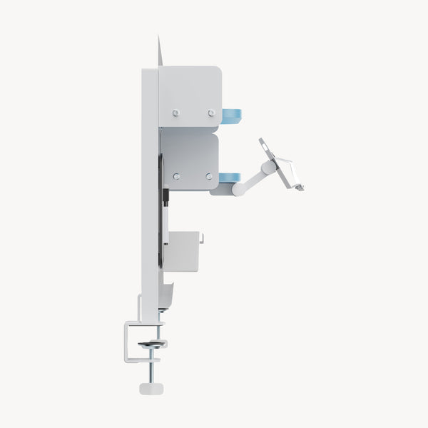Clamp-on desk organiser Sauda 114x68 cm stål [en.casa]