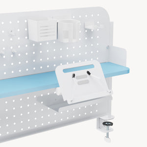 Clamp-on desk organiser Sauda 114x68 cm stål [en.casa]