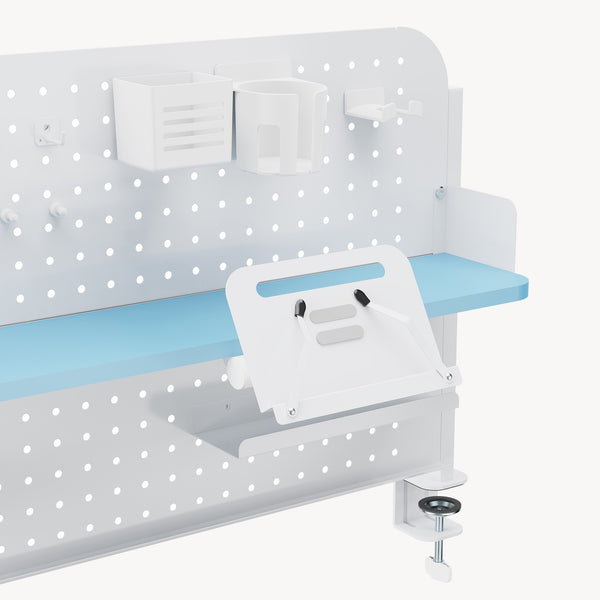 Clamp-on desk organiser Sauda 114x68 cm stål [en.casa]