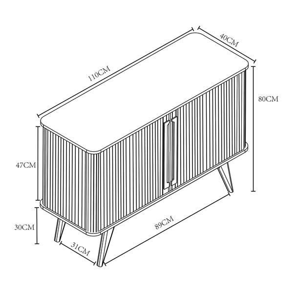 Kommode Tysvær [en.casa]