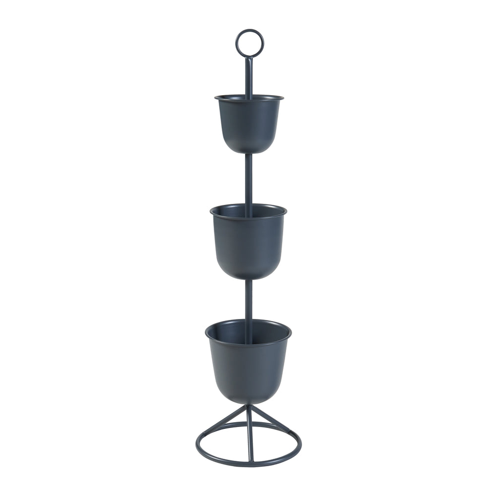 Blomsterstander Alphen med plantekrukker metal [en.casa] - premiumXL