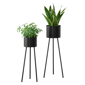 Blomsterstander Dalhem 2 stk. Sort en.casa - premiumXL