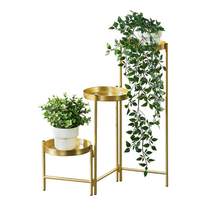 Blomsterstander Kallo messingfarvet [en.casa] - premiumXL