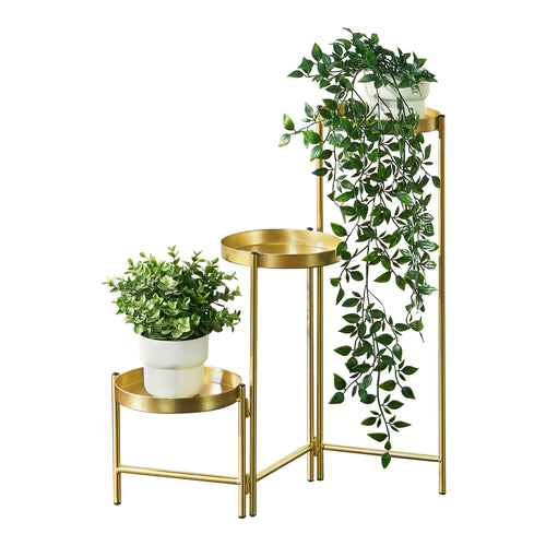Blomsterstander Kallo messingfarvet [en.casa] - premiumXL