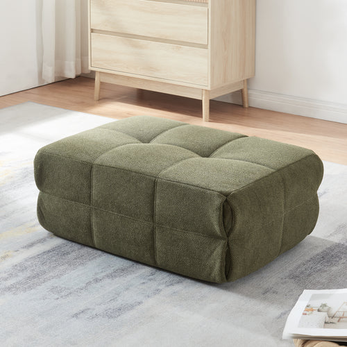 Koskyvn fodskammel 35x80x55 cm tekstil [en.casa]
