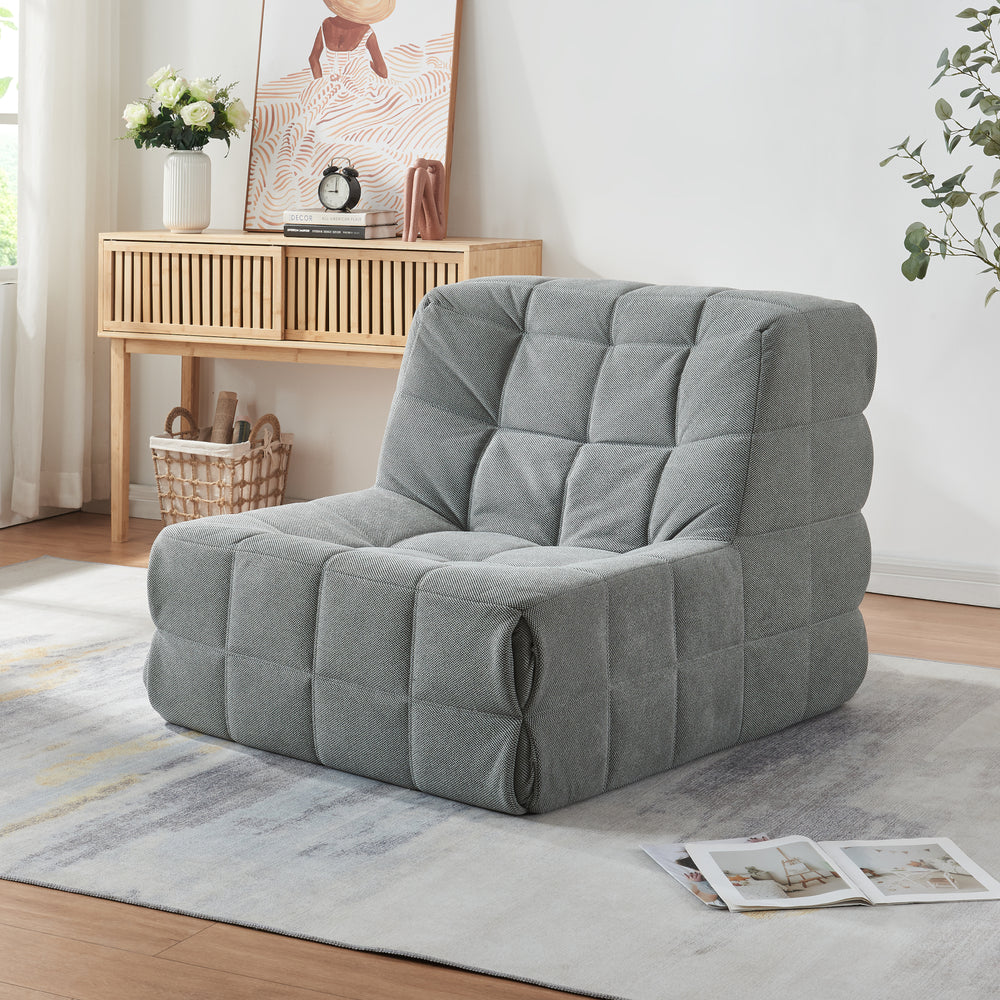 Koskyvn gulvlænestol 75x90x100 cm tekstil [en.casa]