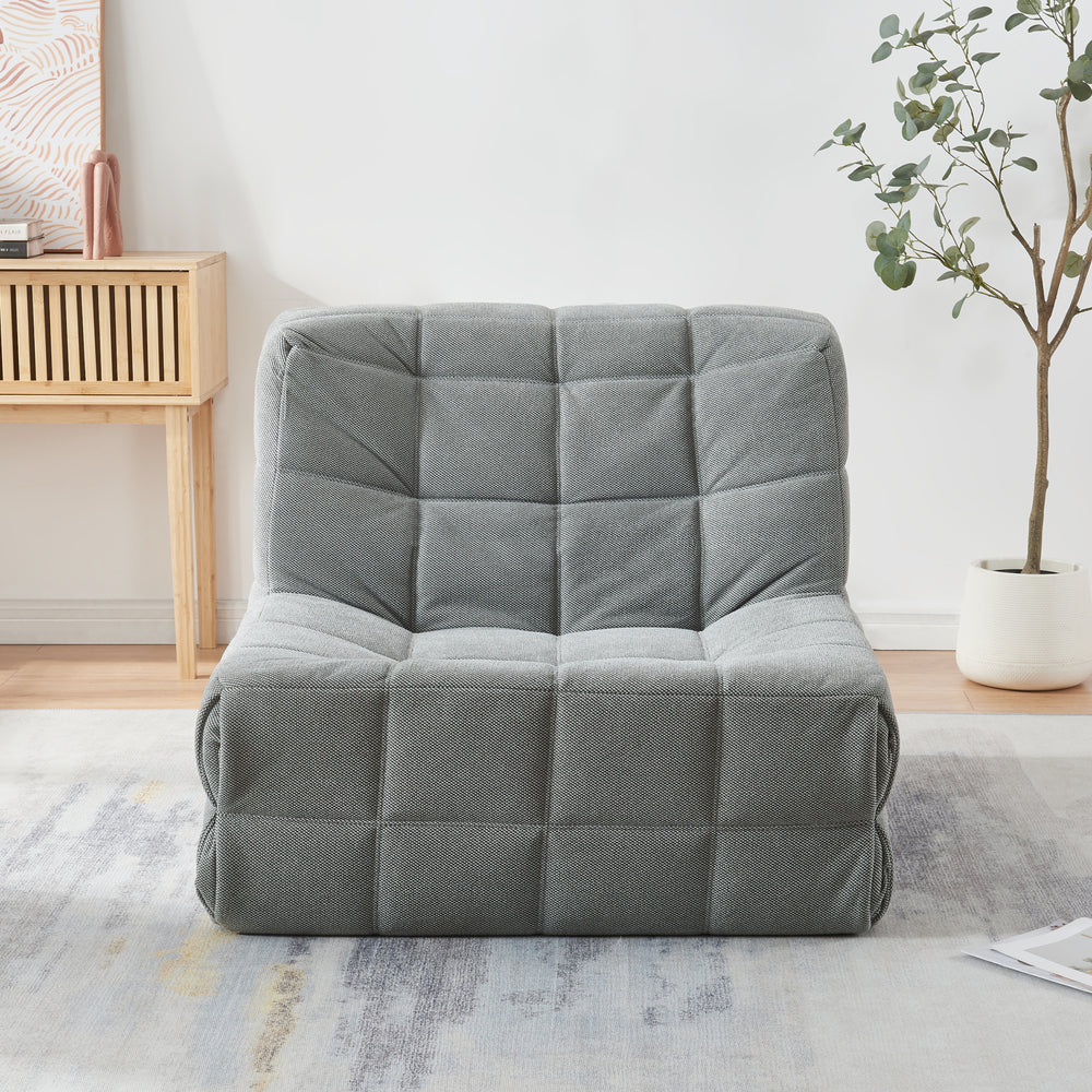 Koskyvn gulvlænestol 75x90x100 cm tekstil [en.casa]