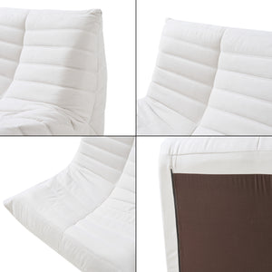 Gulvlænestol med fodskammel Kodsø 75x90x100 cm [en.casa]