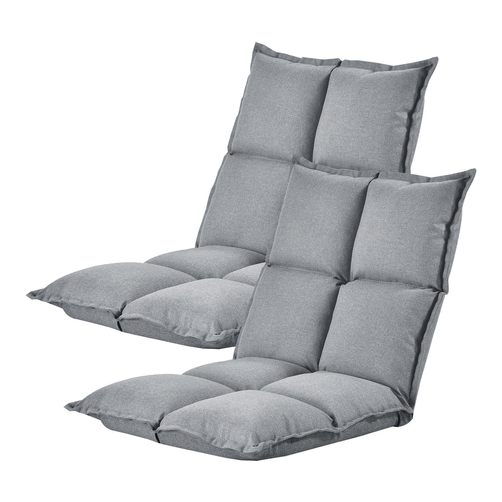 Gulvstol Deinze i 2-sæt justerbar [en.casa] - premiumXL