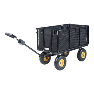 Bollerwagen Corropoli 112x51 cm maks. 550 kg Sort/Gul [pro.tec]